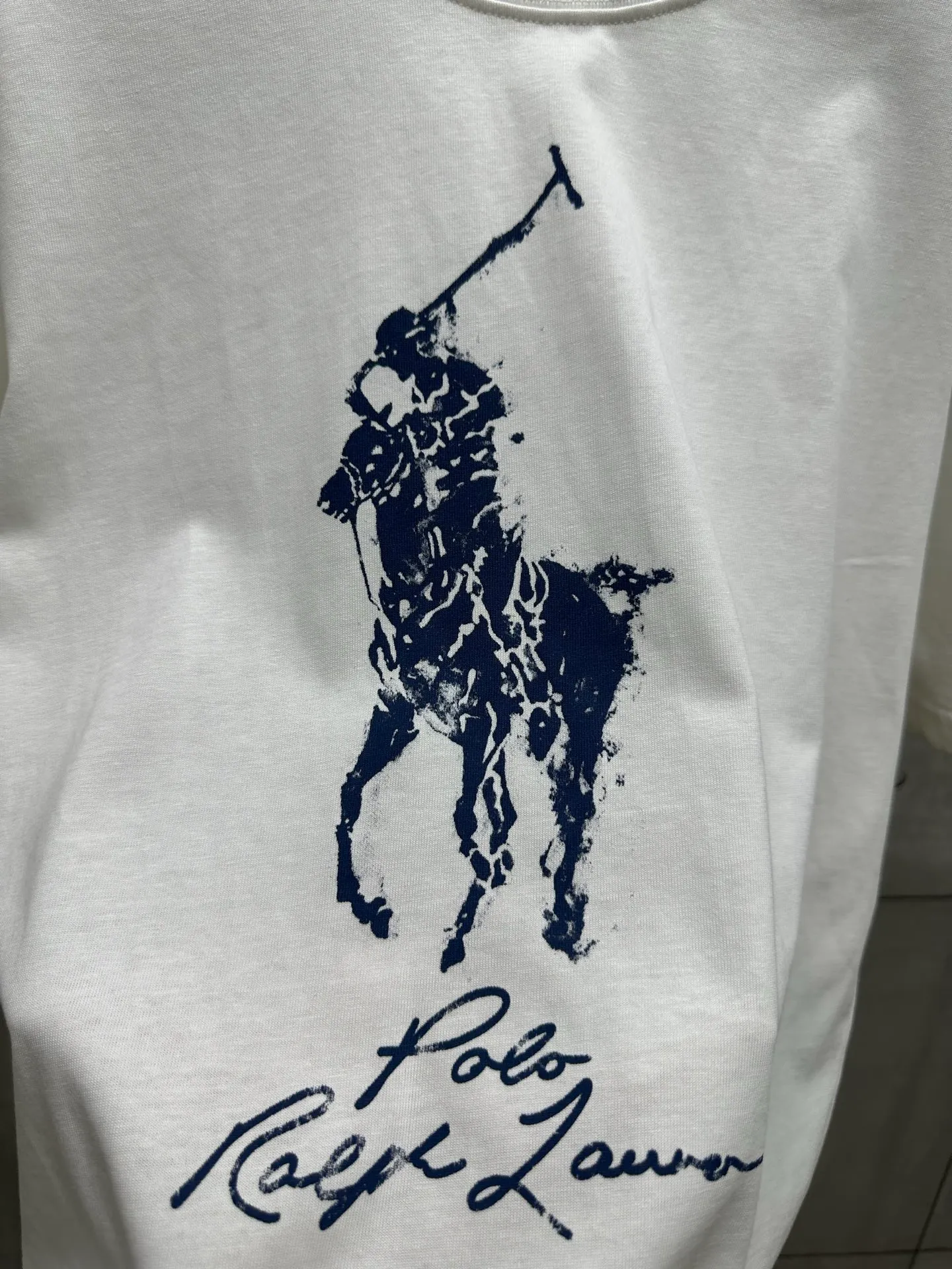 P140 #010 Ralph lauren series uses 260G high-definition fabrics, Behringer 1000-needle embroidery restores ZP, complete three-label accessories, color: white, size: S M L XL